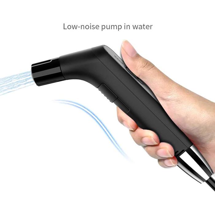 Portable Bidet Travel Bidet Sprayer, Electric Bidet, Portable Jet for Toilet, Bathroom and Outdoor Hiking, Muslim Shower Sprayer with 2.3 Liter Water Tank (Black, 2.3 Liter)
