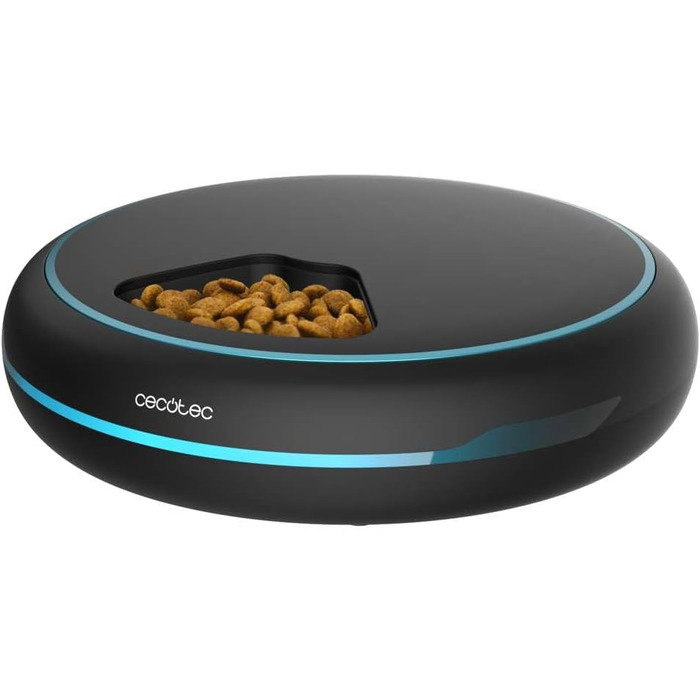 Автоматичний годівниця для домашніх тварин Cecotec Pumba 1600 Purrfect Meal - 1,6 л, 4 відділення, таймер, LED-дисплей, голосовий рекордер