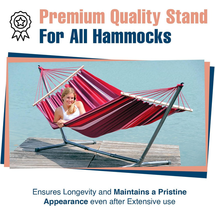 AMAZONAS Hammock Stand Sumo RockStone made of powder-coated steel for hammocks measuring 270-320 cm and up to 120 kg