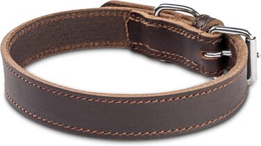 Нашийник для собак Jack Russell з жирової шкіри, ручної роботи – міцний шкіряний нашийник для собак маленьких, середніх та великих порід, Fat-Tony (XL), розмір 47-57 см