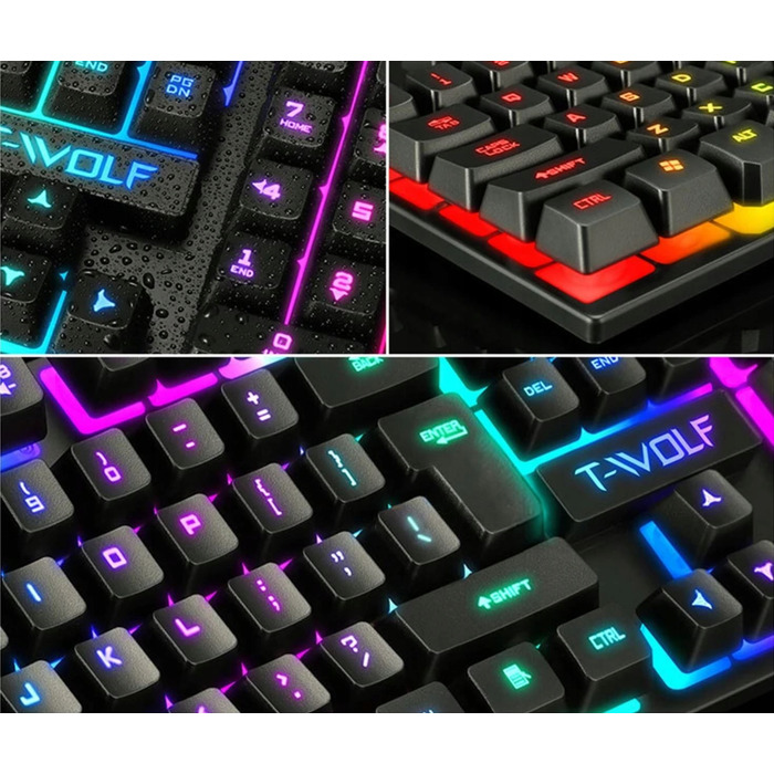 Ігрова механічна RGB клавіатура з LED-підсвіткою