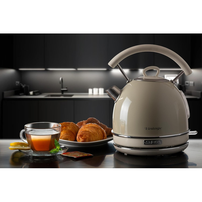 Ariete Vintage Electric Kettle - 1.7L, 2000W - Green/Beige