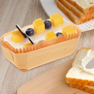 UPKOCH 1 Set Wooden Box Paper Tray Wooden Bread Box Wooden Cookie Cutters Square Tray Wooden Pastry Bread Baking Molds Wooden Bread Molds Wooden Baking Mold Multi-Purpose Baking Mold Kitchen Accessories