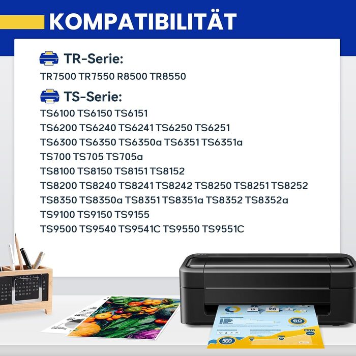 Картриджі PGI-580 та CLI-581 XXL сумісні для принтерів Canon (чорний та кольорові)