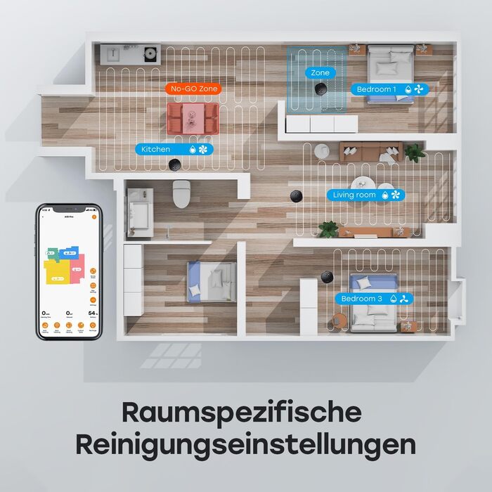 Робот-пилосос ZACO A10 Pro з функцією миття, 2.5л станція зарядки (до 60 днів), лазерна навігація, 3000Pa, 2-в-1 (пилосос та миття), для шерсті тварин, розпізнавання килима, тихий, керування через додаток & Alexa