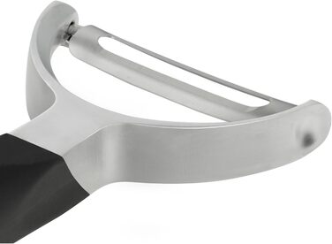 Microplane Profi Y-овочечистка: пряма сталева бритва для фруктів та овочів, чорний колір