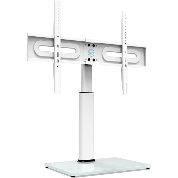 FITUEYES Adjustable TV Stand for 32-65 Inch TVs - Swivel & VESA 600x400 - White