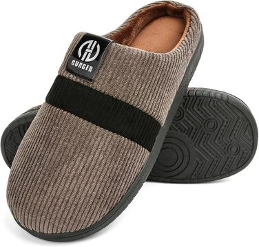 Тапочки домашні чоловічі жіночі зимові, плюшеві, з підкладкою, розмір 36-51 (40/41 EU, C3 Коричневий)