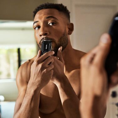 The Beard Hedger® by MANSCAPED®, beard trimmer/beard shaver, 20 length settings, stainless steel T-blade for precise trimming, 60 minutes of cordless runtime, waterproof