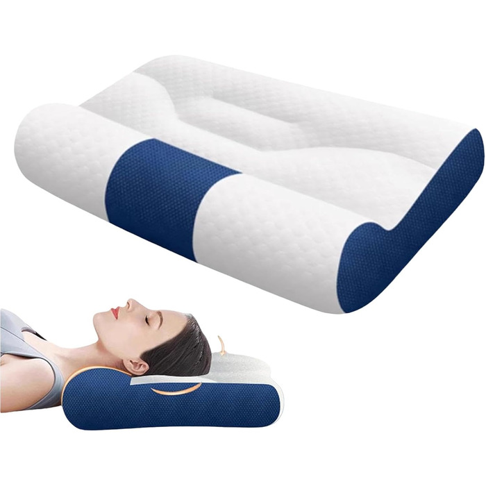 Ergonomic Neck Pillow, Neck Support Pillow - Ergonomic Neck Pillow, Height-Adjustable Orthopedic Neck Support Pillow for Neck and Shoulder Support