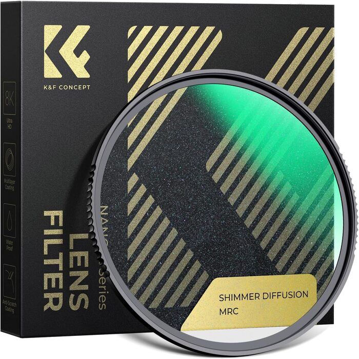 Фільтр K&F CONCEPT Shimmer Diffusion 67mm для відео та портретної зйомки (Nano-Xcel)