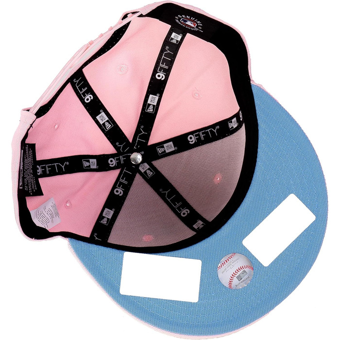 Кепка New Era 9FIFTY Snapback для дітей NFL/MLB/NBA (New York Yankees, рожевий, небесно-блакитний)