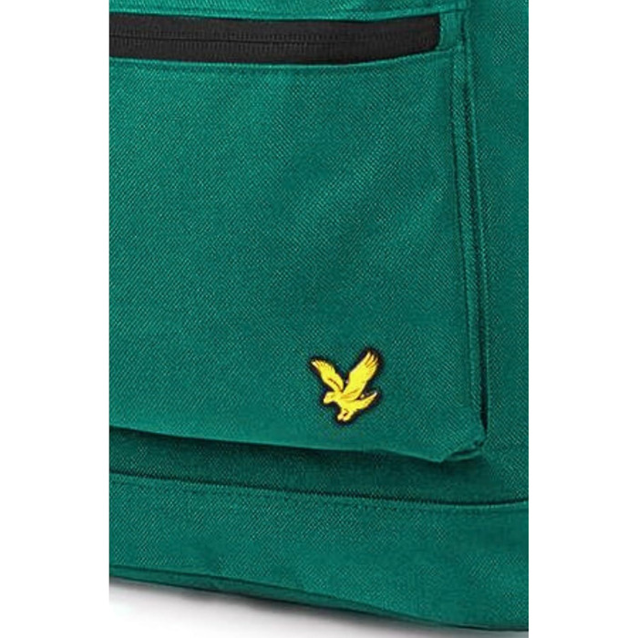 Чоловічий рюкзак Lyle & Scott 17 л, міцний матеріал, відділення для ноутбука, базовий дизайн, колір зелений