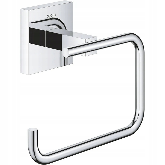 Тримач для туалетного паперу Grohe, металевий, сріблястий, настінний