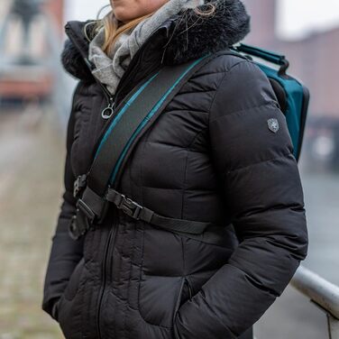 Сумка-слінг Rollei Fotoliner Ocean: фоторюкзак з перероблених пластикових пляшок (45 шт.), сірий, з дощовиком