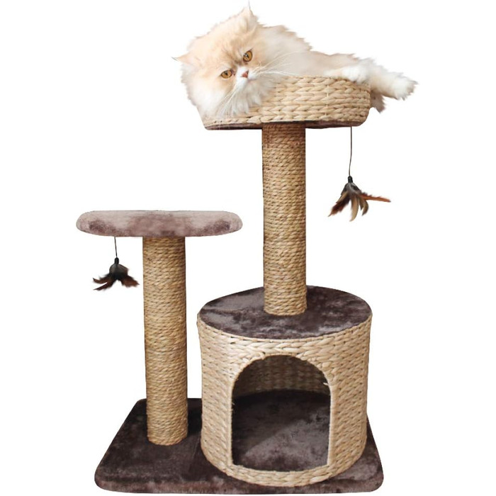 Croci C6020457 Scratching Post Natural Larix, 60 x 38 x 80.5 cm