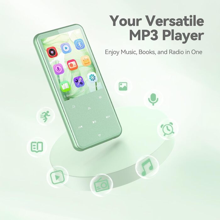 MP3 плеєр AGPTEK 64GB з Bluetooth 5.3, TFT-екраном 2.4