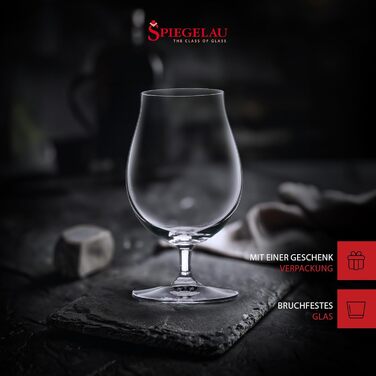 Набір келихів для пива Spiegelau Beer Classics, 475 мл, 6 шт., кришталеве скло, б'яртюльпани, для пива, підходять для посудомийної машини