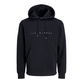 Чоловічий худі Jack & Jones JJestar JJ Sweat Hood, Relaxed Fit, чорний
