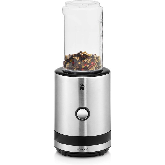 Блендер Kult X Mix & Go Mini - електричний шейкер для смузі, 300 Вт, Tritan, 600 мл, срібно-чорний