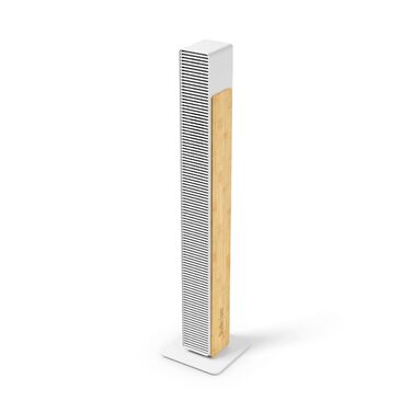 Вентилятор вежний Stadler Form Nick з пультом, поворотний, 10 швидкостей, таймер, білий. Для спальні, офісу, вітальні, з бамбуковими елементами