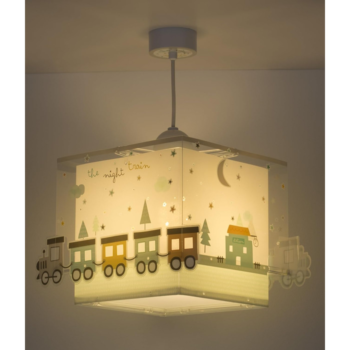 Dalber children's lamp pendant light hanging lamp pull colors train The Night Train colorful