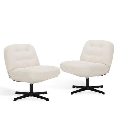 Офісний стіл COLAMY з ергономічним дизайном – зручний крісло з м'яким сидінням 9,5 см, 3D підлокітниками, регульованою підголовником, для офісу, дому та навчання, чорний (білий, набір 2 шт.)