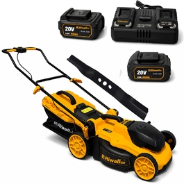 Акумуляторна газонокосарка Riwall RALM 4020i (40 см) — комплект з індукційним зарядним пристроєм