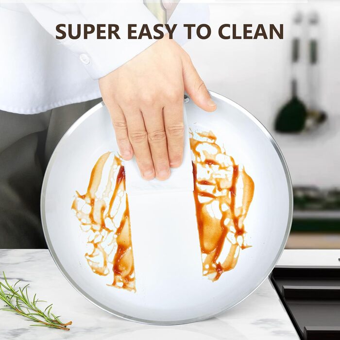 Набір посуду Cooksmart 10 предметів: каструлі, сковорідки з антипригарним покриттям, нержавіюча сталь, індукційний, для плити, посудомийна машина