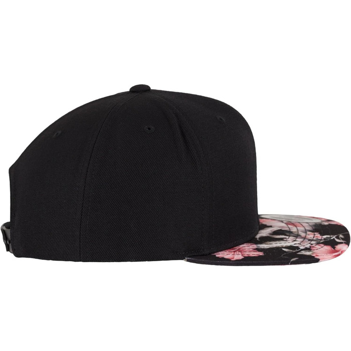 Кепка бейсболка Flexfit унісекс з квітковим принтом, червона, один розмір