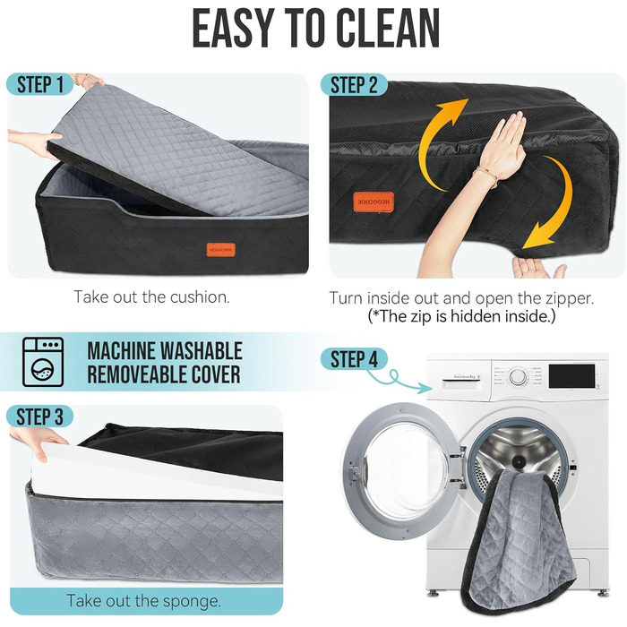 Автокрісло для собак великих порід (до 45 кг), миється, з двома страхувальними ременями, підходить для 2 середніх собак, чорний/сірий