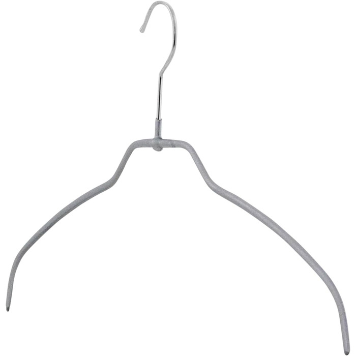 MAWA Clothes Hangers, Set of 20, Space-Saving and Non-Slip, with 360° Swivel Hook, for Blouses, Shirts, and Shirts, 36 cm, White