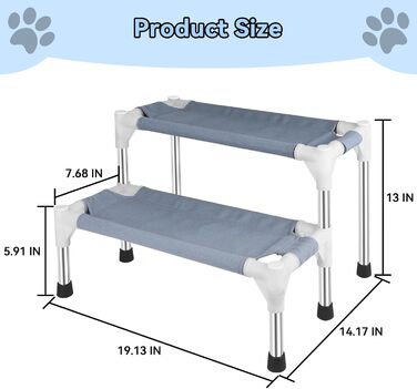 Сходинки для собак та котів Makerfire (2 сходинки) - для підйому на ліжко/диван