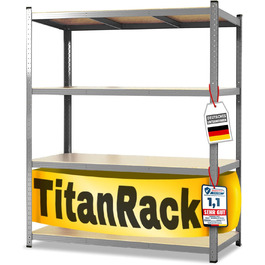 KARAT XXL Heavy-Duty Shelving Unit - Galvanized (200 x 180 x 60 cm)