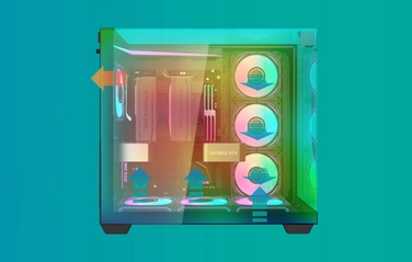 Корпус для комп'ютера darkFlash TH285 Cube Case ATX aRGB, 4 вентилятори, загартоване скло
