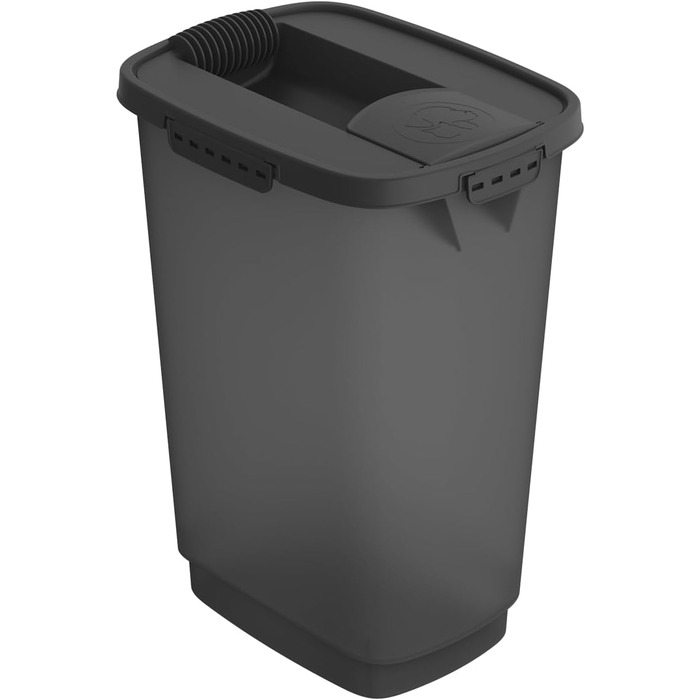 Контейнер для корму Rotho Cody 25л з кришкою та дозатором, пластик PP, BPA Free, 25л (33,0 x 25,0 x 46,3 см)