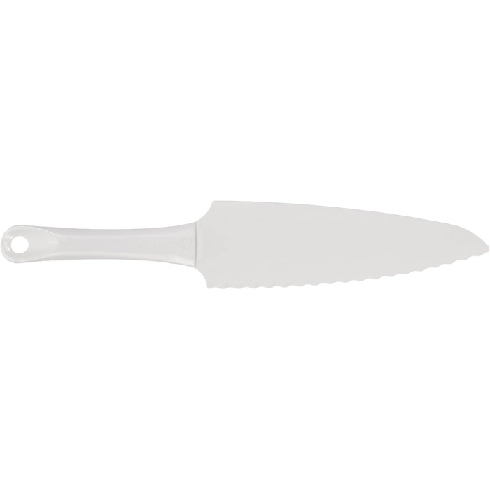 Zenker 7020 Springform with Transport Lid Ø 28 cm DELUXE & Cake Server, 29 cm Patisserie, practical kitchen helper made of plastic, kitchen utensil for cutting, lifting and serving cakes, white