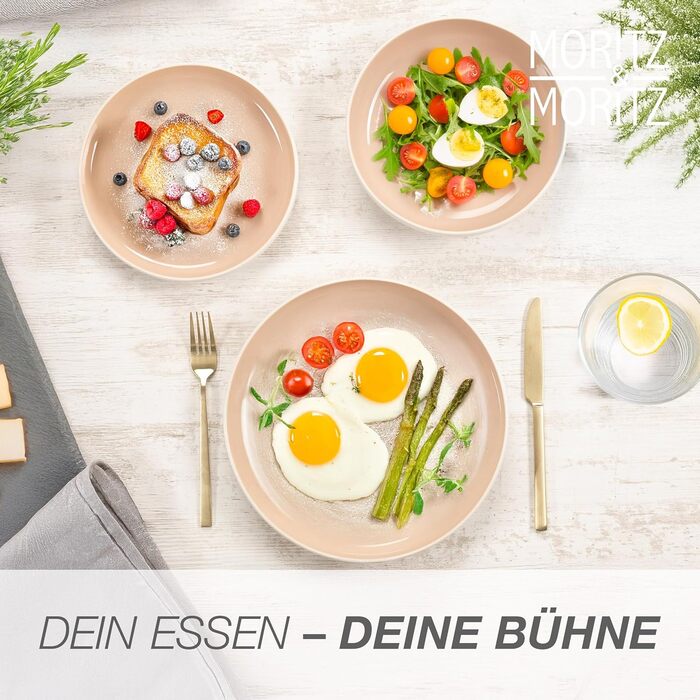 Набір кавових чашок Moritz & Moritz CAVO, 6 шт., 500 мл, з високоякісної кераміки, стильний дизайн з ручкою