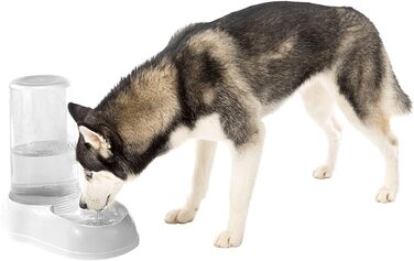 Автоматичний диспенсер для корму та води Ferplast AZIMUT 5500 для великих собак, 5,5 л, білий