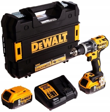 Ударний дриль-шурупокрут DeWalt DCD796D2 18V + 2 акумулятори 2.0Аг + кейс TSTAK