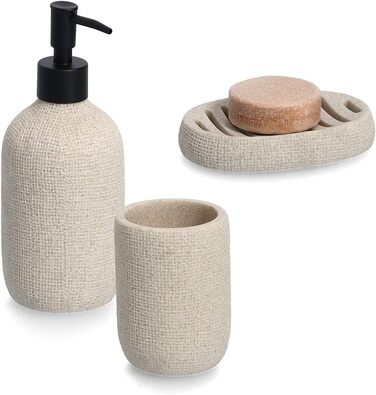 Миска для мила Zeller 18930 Natural, полірезин, бежева, 13 x 9 x 2 см