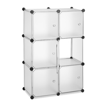 Relaxdays 6-Door Storage System
