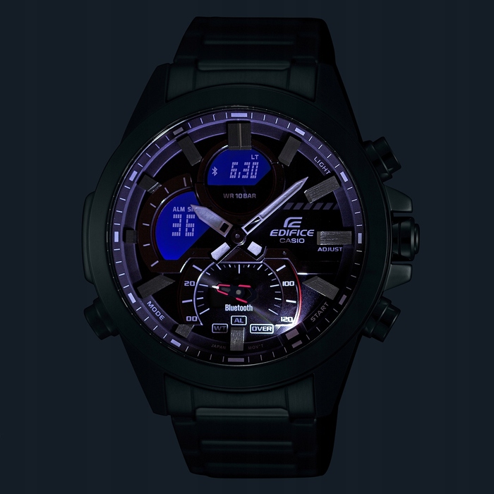 Чоловічий годинник Casio ECB-30D з секундоміром, водонепроникністю та Bluetooth