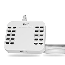 USB-зарядний пристрій 20 портів, портативна станція швидкої зарядки для iPhone, iPad, Samsung, Google, Xiaomi, Huawei та інших пристроїв