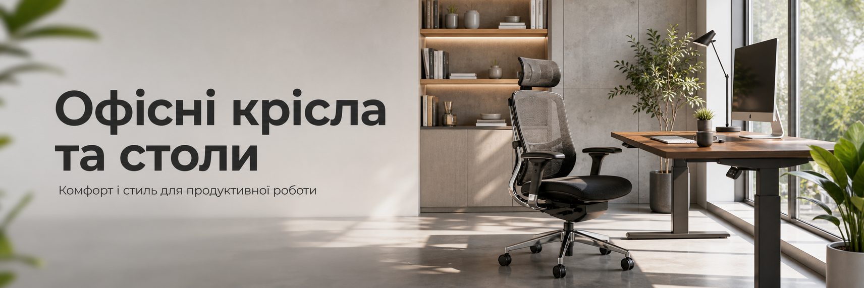Офісні крісла та столи
