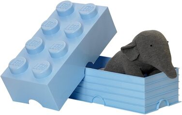 Контейнер для зберігання Lego Brick 8 великий, світло-блакитний