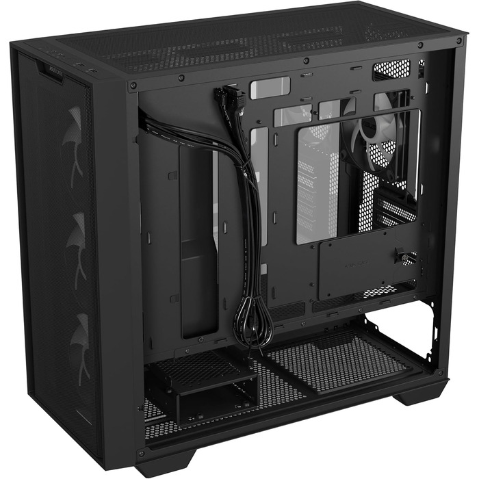 Корпус ПК ASUS A21 Plus TG ARGB Black MicroATX з RGB підсвічуванням, Mesh-панель, підтримка 360-мм радіаторів та відеокарт до 380 мм