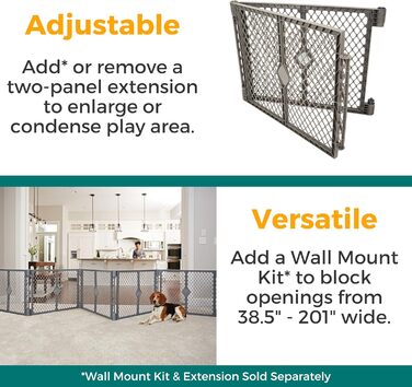 Лейтстілл для собак North States MYPET Petyard Laufstall: 6 панелей, 66 см, для дому та вулиці