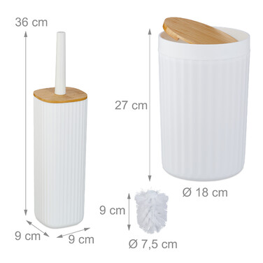 Relaxdays 6-Piece Bathroom Set