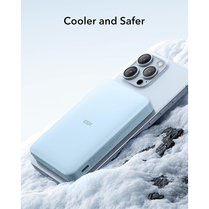 Power Bank ESR MagSafe 10000mAh з бездротовою зарядкою Qi2, 15W, USB-C, для iPhone та Google Pixel, білий